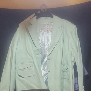 Pamela McCoy Light Green Blazer